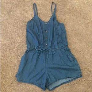 Old Navy Chambray adjustable strap romper